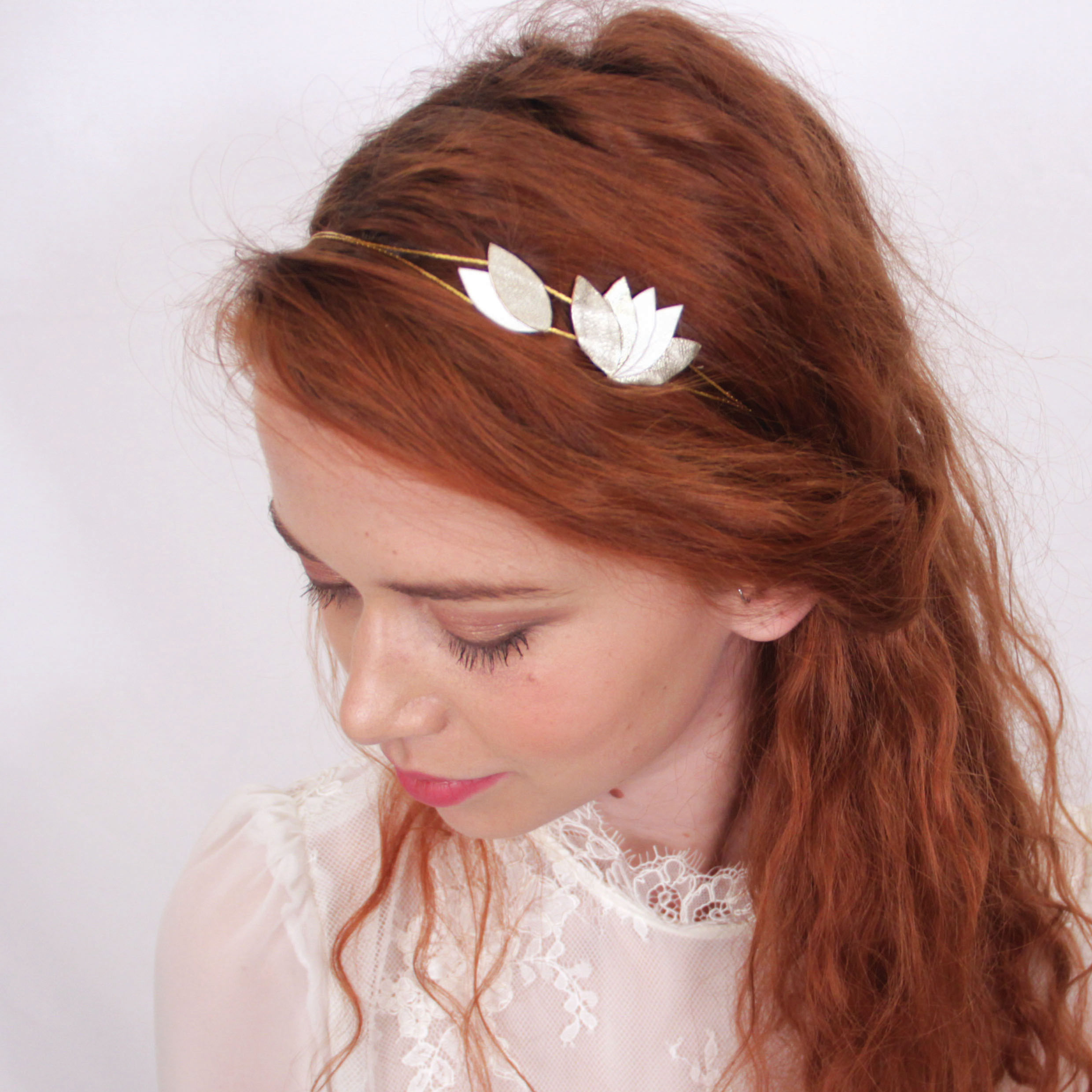 Bandeau Farah Mariage (or)