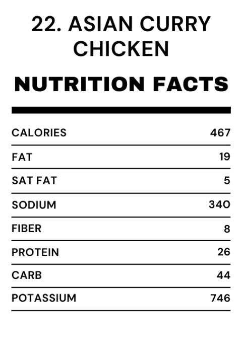 22. Asian Curry Chicken
