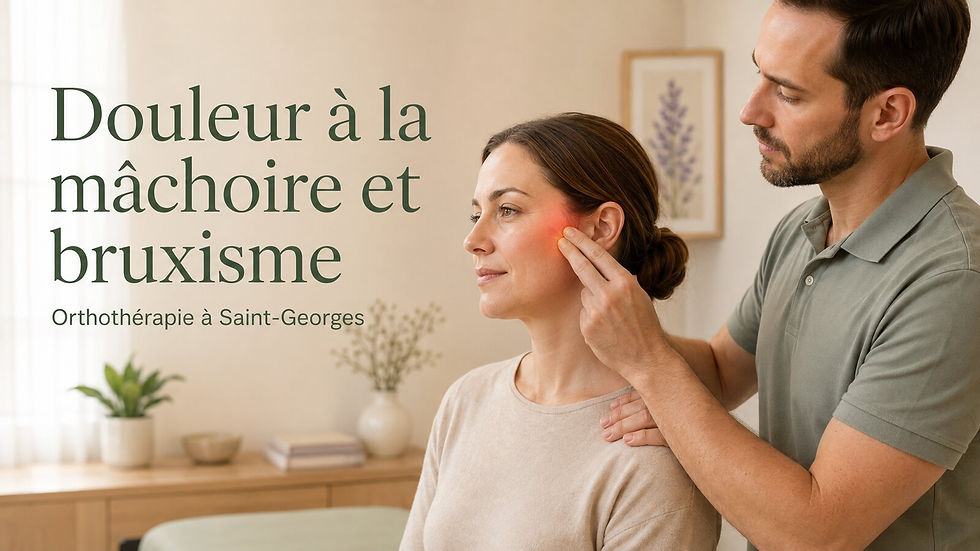 Douleur à la mâchoire et bruxisme : quand les tensions ne s’arrêtent jamais vraiment