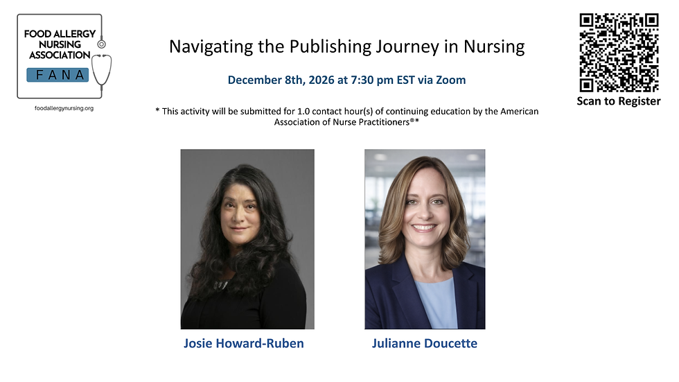 FREE: Navigating the Publishing Journey in Nursing & FANA 2nd Anniversary and Holiday Celebration