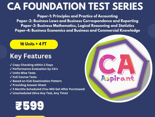 CA Foundation Test Series