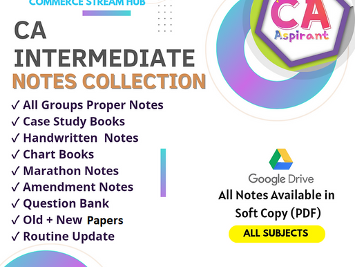CA Intermediate Notes Collection