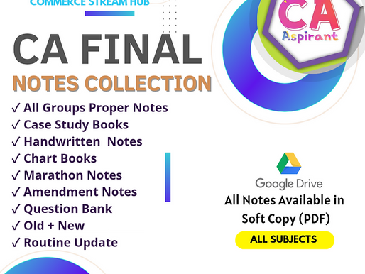 CA Final Notes Collection