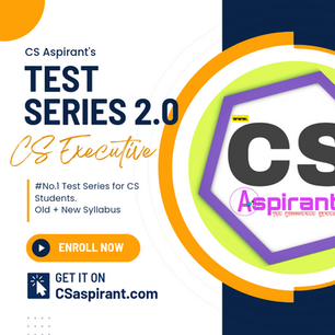 CS EXECUTIVE GROUP 2 TEST SERIES (NEW SYLLABUS) No.1 CS Test Series