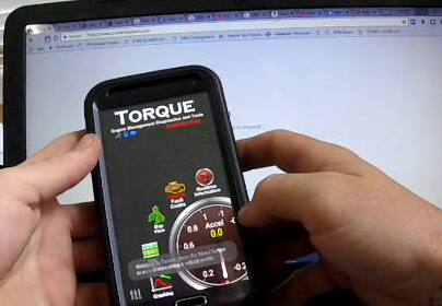 Torque app on phone