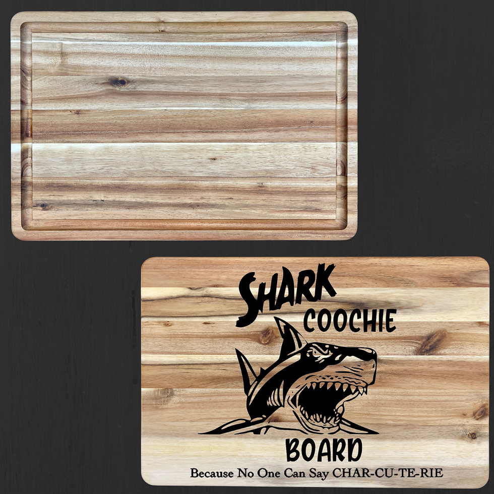 Thumbnail: Custom Acacia Wood Cutting Board 18-in L x 12-in W 1.5-in thick