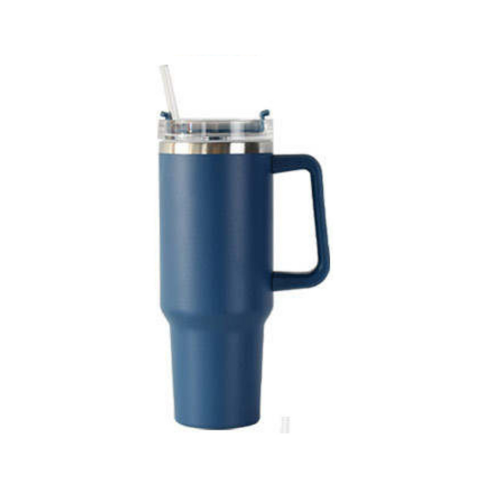 Thumbnail: 40 oz Tumbler with Handle and Straw