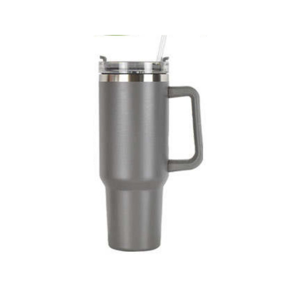 Thumbnail: 40 oz Tumbler with Handle and Straw