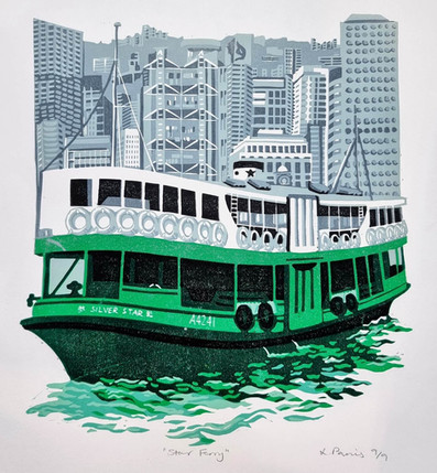 Lucy Parris artwork. Art by Lucy Parris. Hong Kong artist.