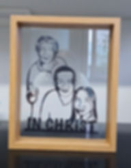 Portrait silhouette paper cut