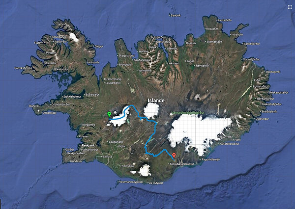 Parcours de l'expédition