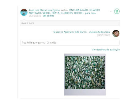 Abstrato Verde - Vendido para José Luiz - Interior SP