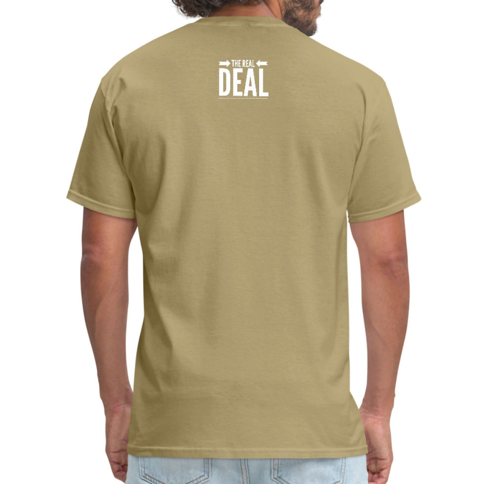 Thumbnail: Mens Unisex T-Shirt, The Real Deal Double Arrow Graphic Tee