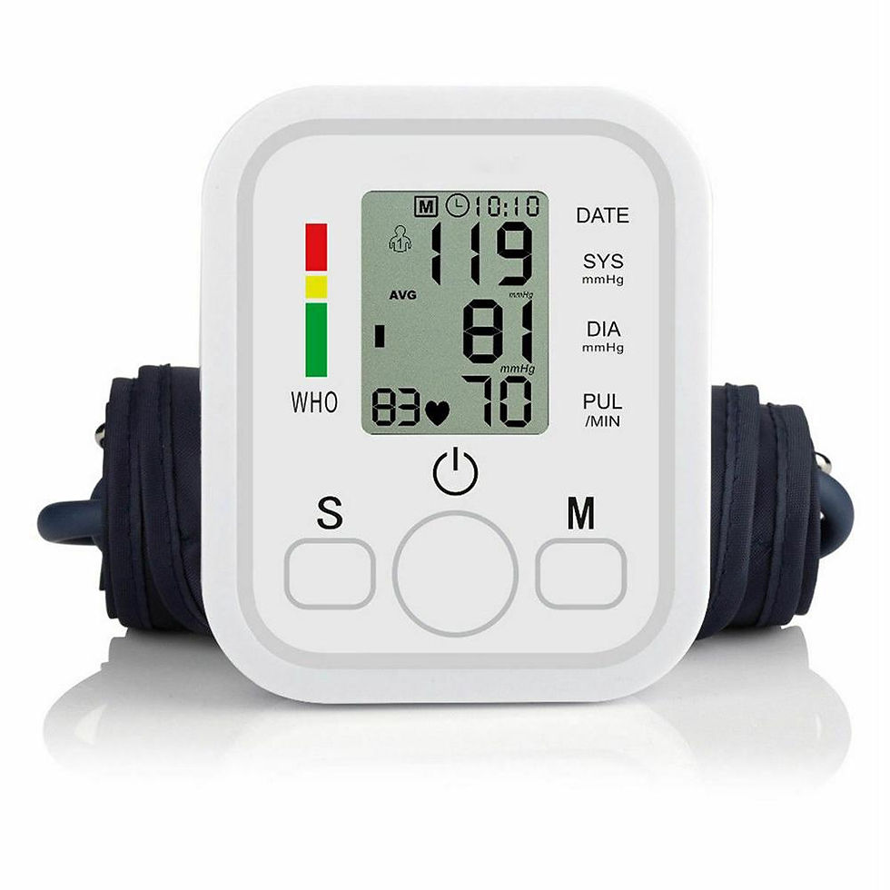 Miniatura: Arm Automatic Blood Pressure Monitor Measuring Arterial Pressure