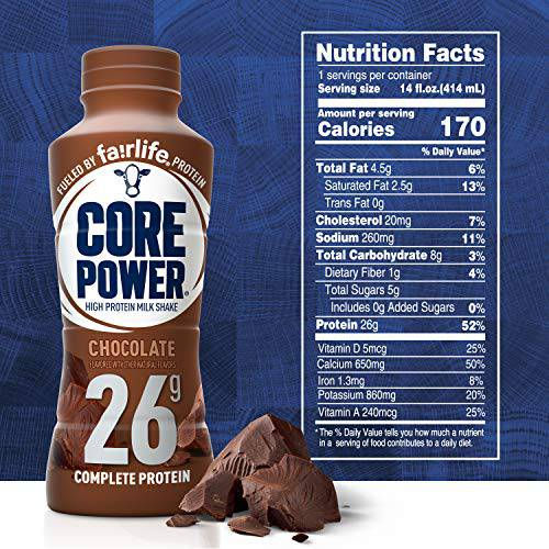 Thumbnail: Core Power Fairlife 26g Protein Milk Shakes, Liquid Ready To Drink for