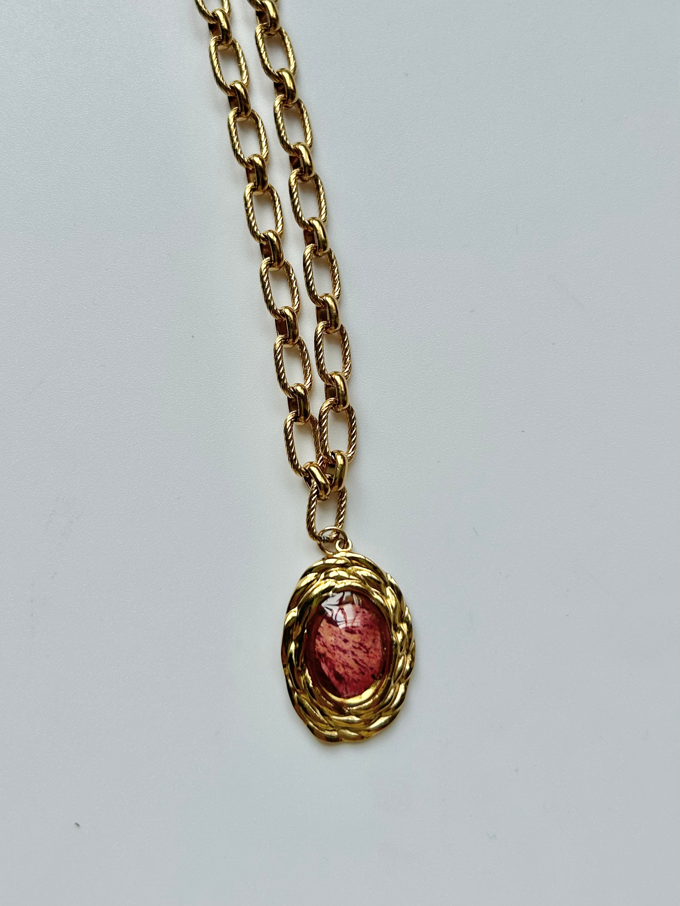 Collar Halo pétalo de rosa 02