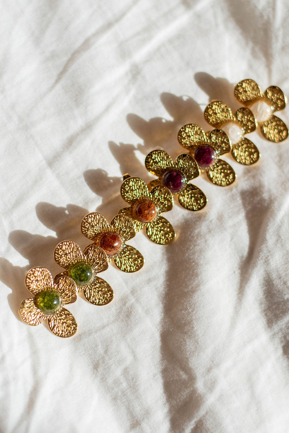 Miniatura: Pendientes flor