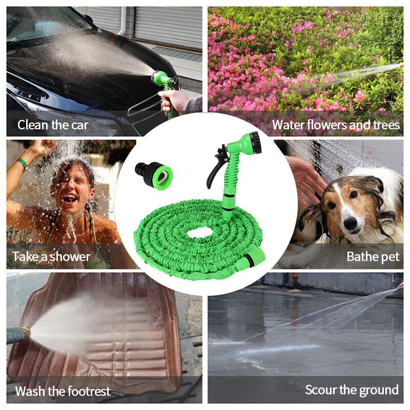 Thumbnail: Expandable Garden Hose – 100 FT with Spray Nozzle