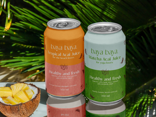 Dos latas de jugo natural