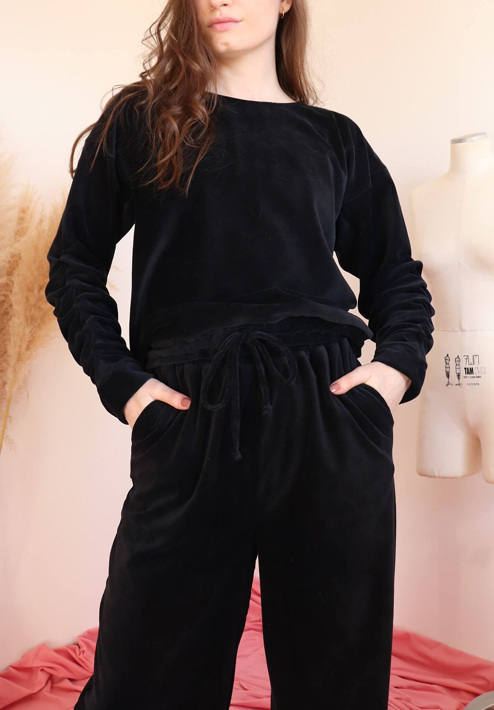 Miniatura: Calça Casulo Preta