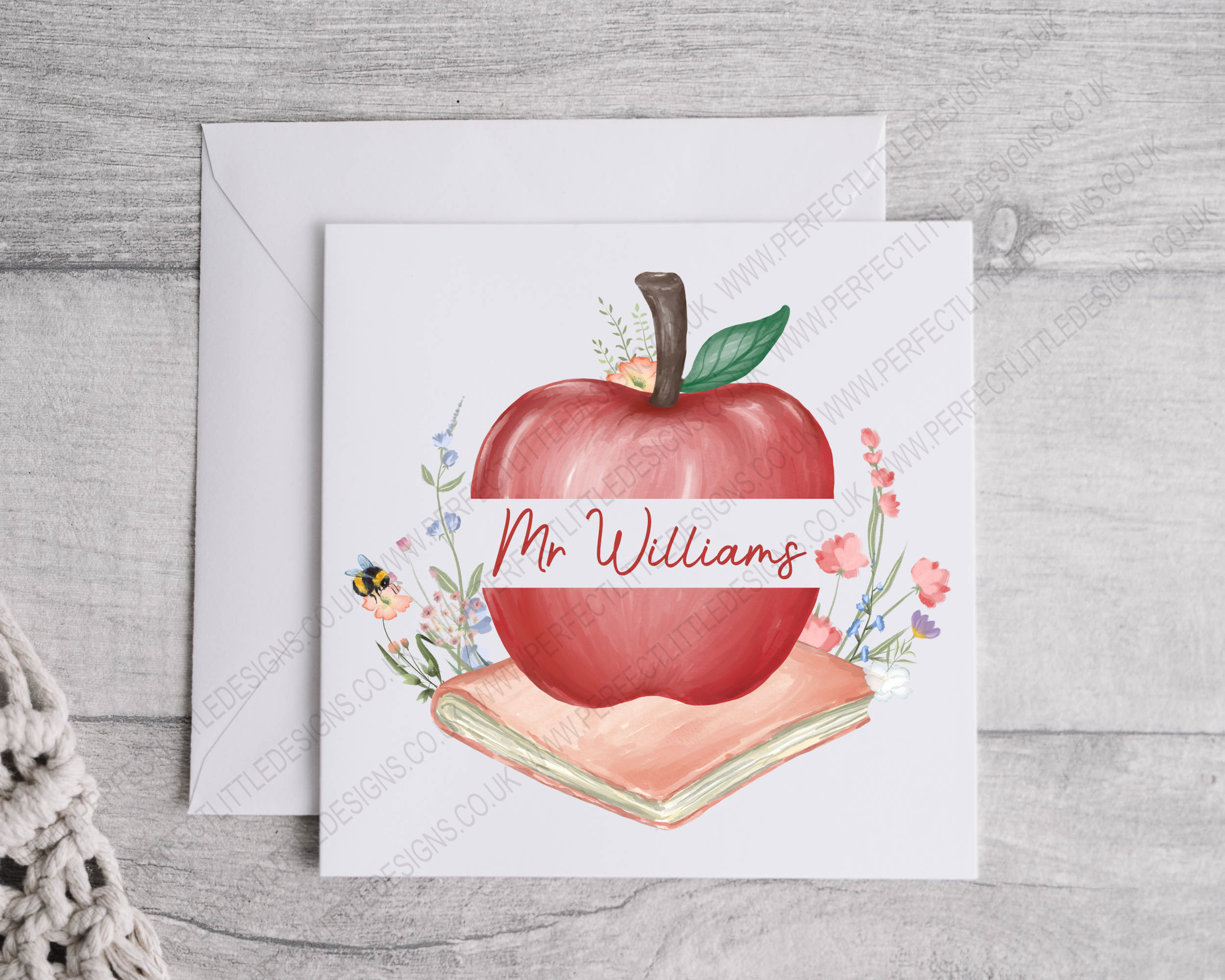 Personalised Teacher Thank You Card
