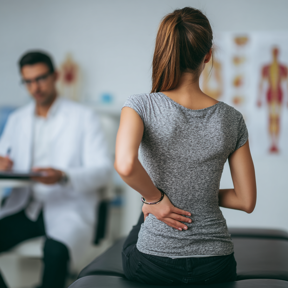 oron99_woman_in_her_40s_sitting_on_the_doctor_clinic_table_her__b670ca01-76bf-40c3-92ea-d0