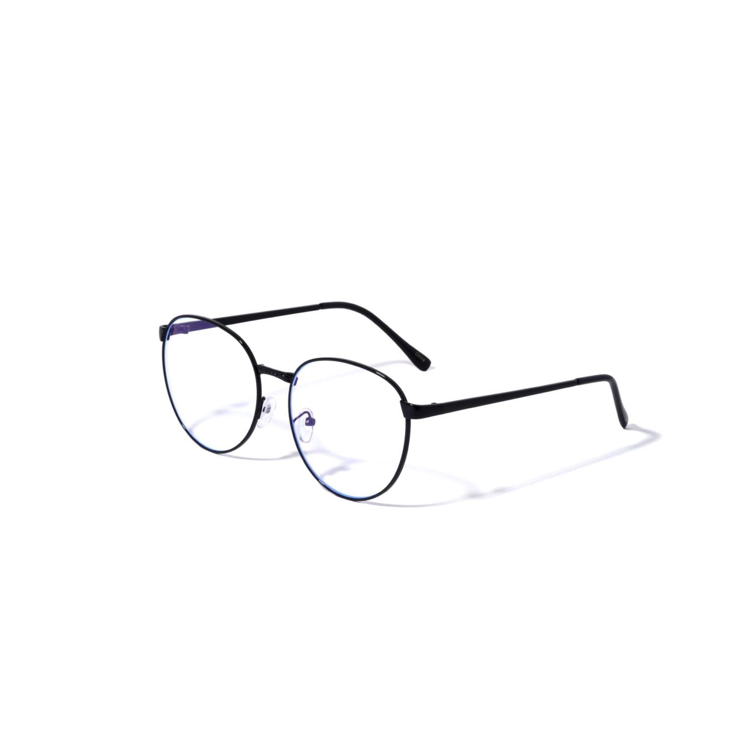 Blue Light Black Circle Glasses 