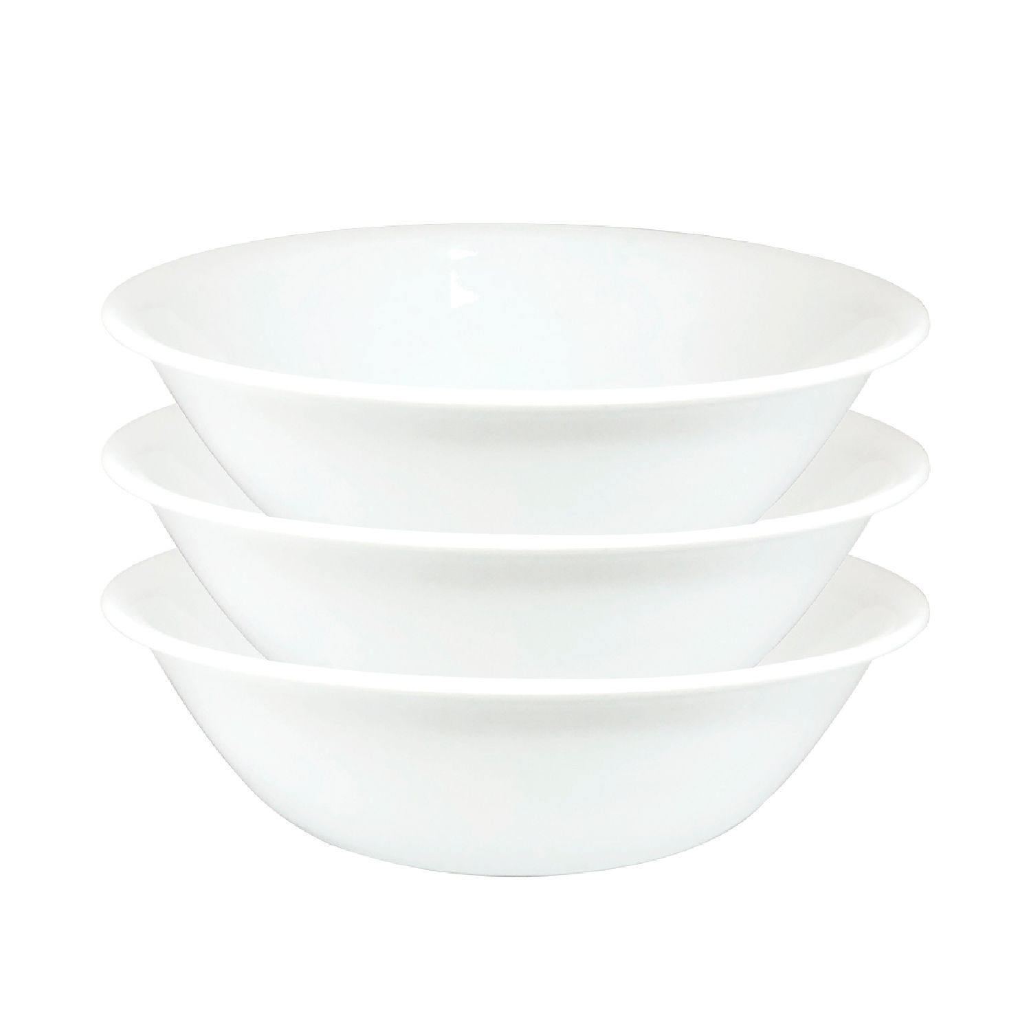 Corelle - Pack x3 Ensaladera de 2lt blanca