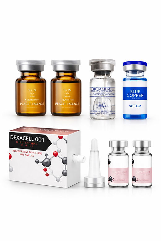 MICRONEEDLING STARTER KIT DEXACELL -PLLA, PCL, COPPER PEPTIDE, HA, PLACENTA 