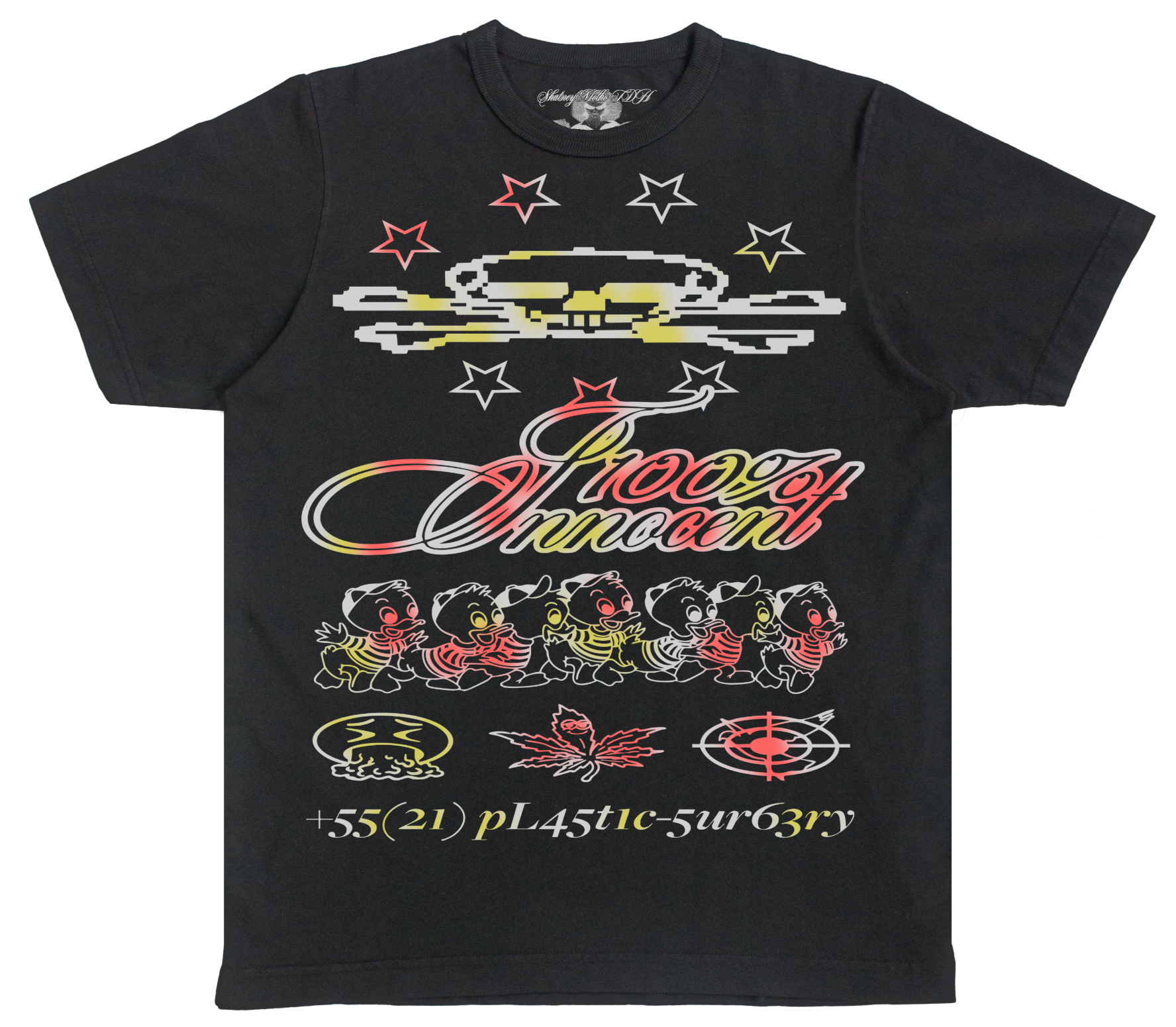 Camiseta 100% Innocent Preta - Custom 1