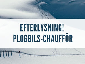 Efterlysning - plogbilschaufför!