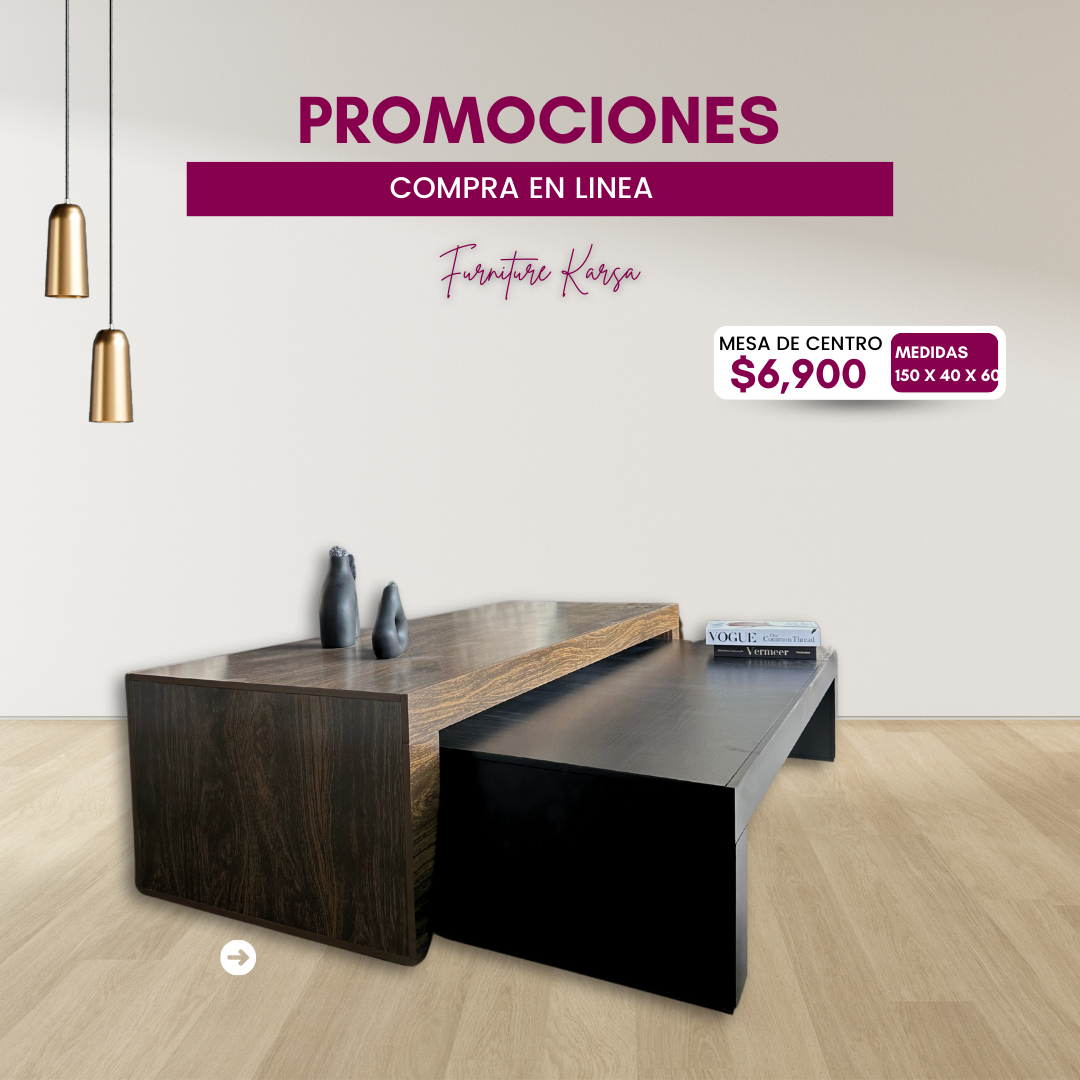 MESA DE CENTRO DOBLE 