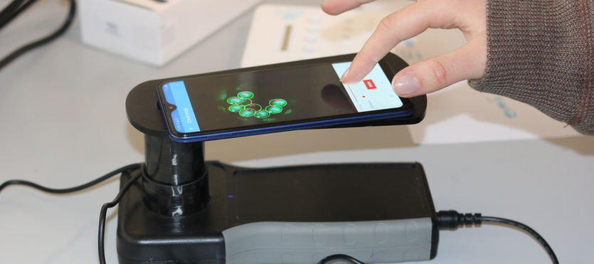 The DNAiTECH being focused on samples for a loop-mediated isothermal amplification of E. coli.