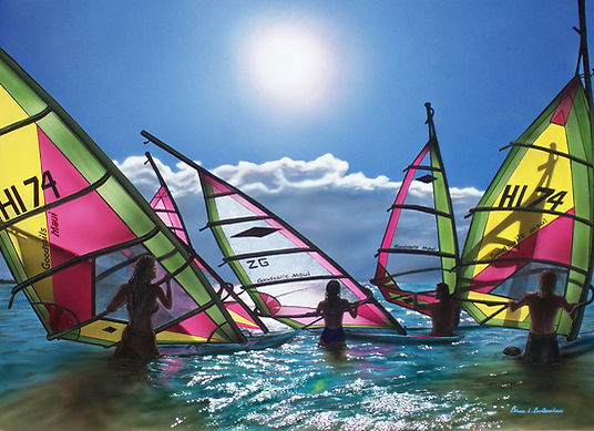 Windsurfers Picture my paintings 5 005