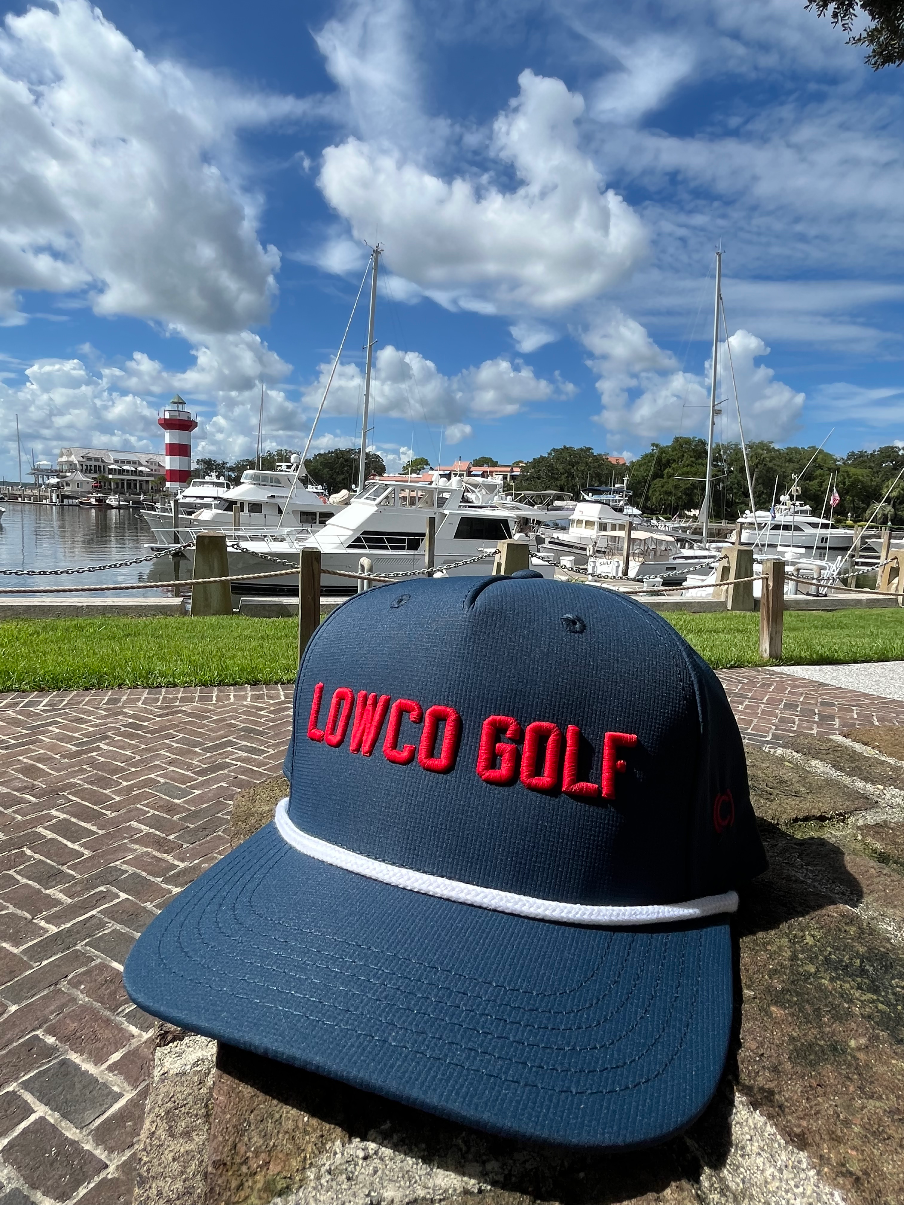 Navy Lowco Golf Hat