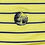 Thumbnail: Lowco Ballard EcotecYellow With Blue and White Stripe Performance Polo