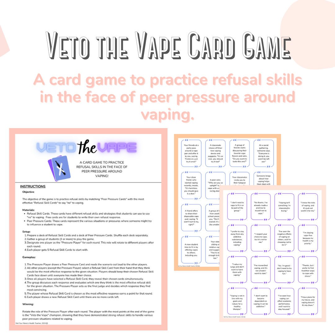 Veto the Vape Card Game