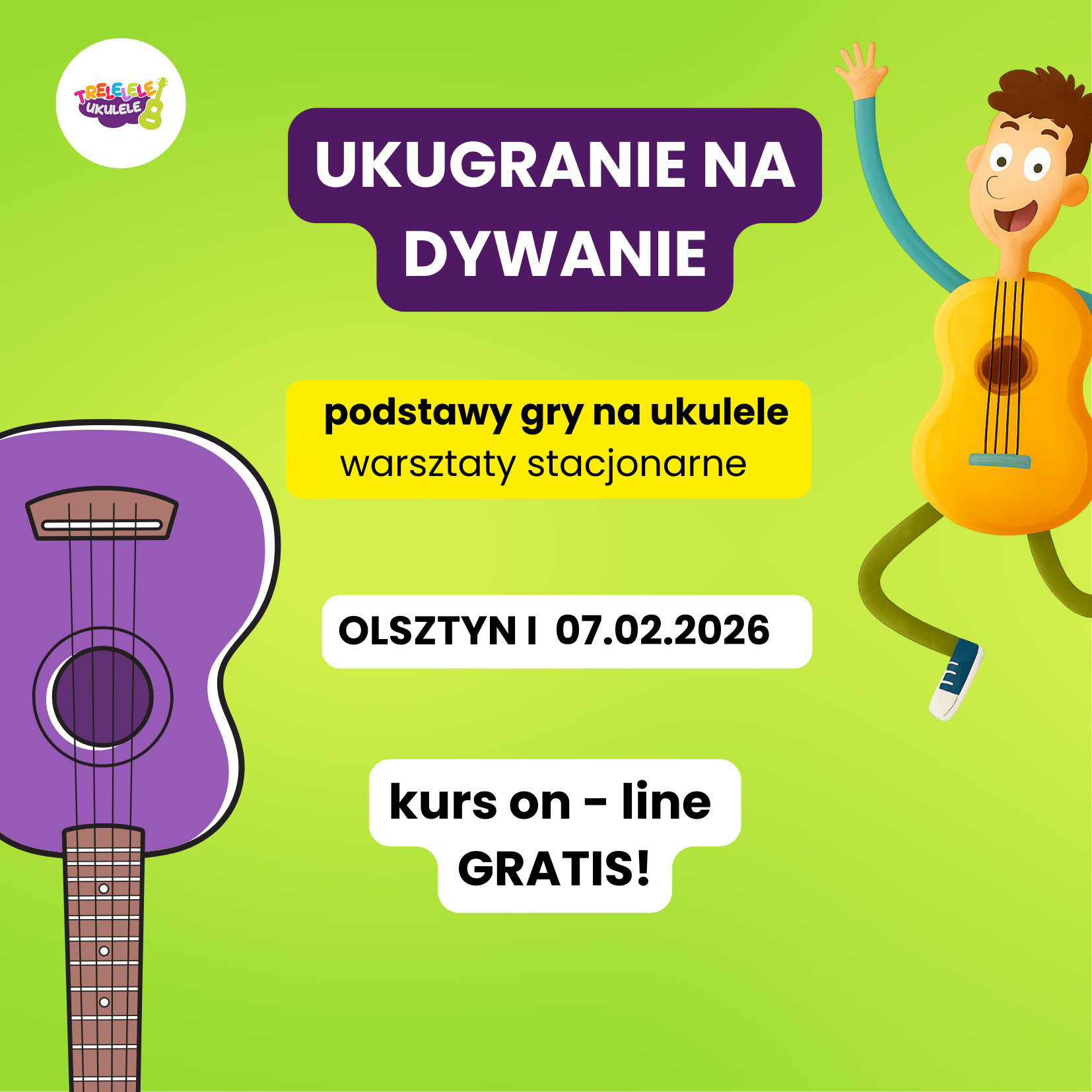 Podstawy gry na ukulele OLSZTYN 07.02