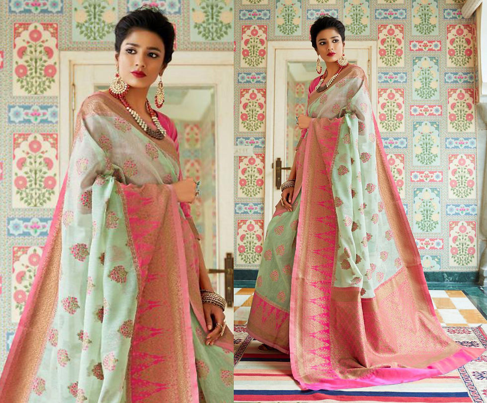 Thumbnail: Bridal Sarees, Party Wear, Bollywood, Kanjivaram Saree, Net, Lehenga, Printed, Half Sarees, Chikankari, Bandhani, Georgette,