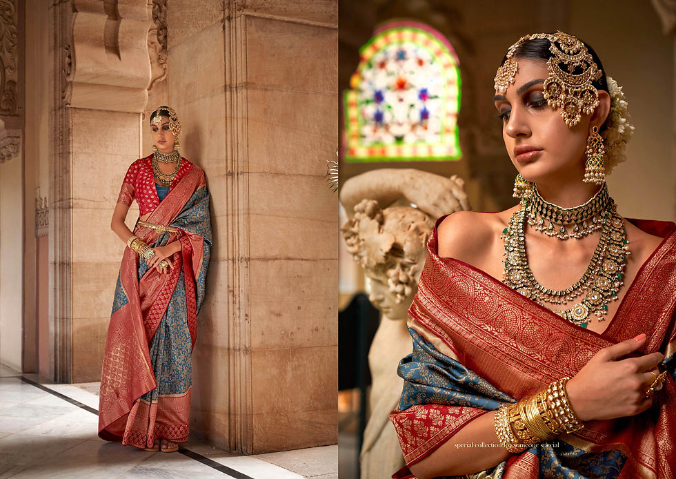 Thumbnail: Bridal Sarees, Party Wear, Bollywood, Kanjivaram Saree, Net, Lehenga, Printed, Half Sarees, Chikankari, Bandhani, Georgette,