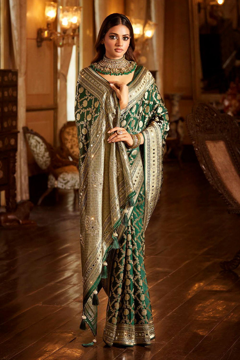 Bridal Sarees, Party Wear, Bollywood, Kanjivaram Saree, Net, Lehenga, Printed, Half Sarees, Chikankari, Bandhani, Georgette,