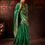 Thumbnail: Green Designer Sari, Bridal Sarees, Party Wear, Banarasi Saree, Net, Lehenga, Printed, Half Sarees, Chikankari, Georgette,