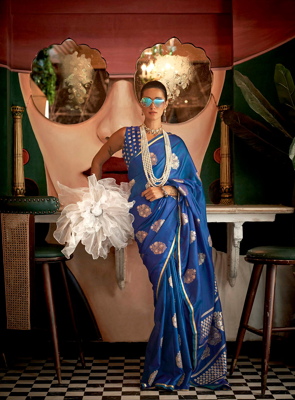 Thumbnail: Bridal Sarees, Party Wear, Bollywood, Kanjivaram Saree, Net, Lehenga, Printed, Half Sarees, Chikankari, Bandhani, Georgette,