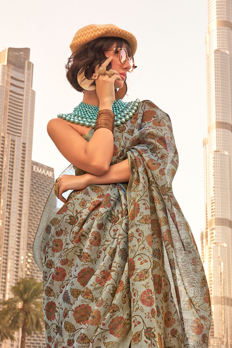 Thumbnail: Bridal Sarees, Party Wear, Bollywood, Kanjivaram Saree, Net, Lehenga, Printed, Half Sarees, Chikankari, Bandhani, Georgette,