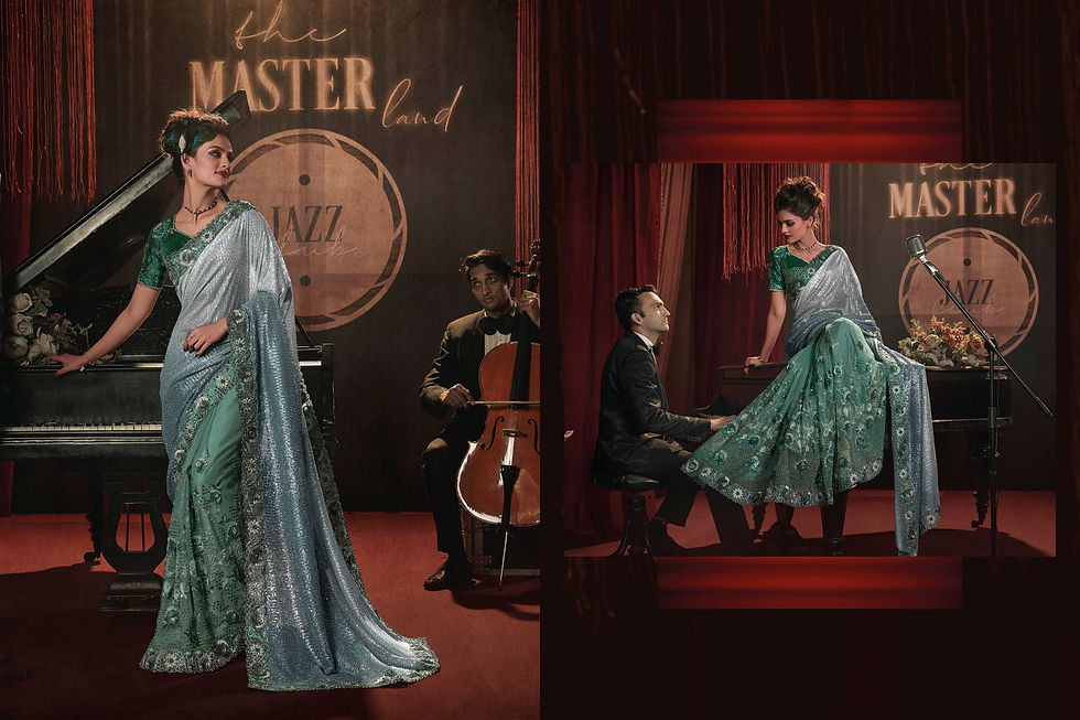 Thumbnail: Bridal Sarees, Party Wear, Bollywood, Kanjivaram Saree, Net, Lehenga, Printed, Half Sarees, Chikankari, Bandhani, Georgette,