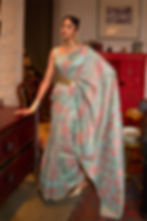 Green Woven Kashmiri Saree with Kanjivaram Border for Wedding Reception, Paithani Saree Blouse, Latest Saree, Designer Sari