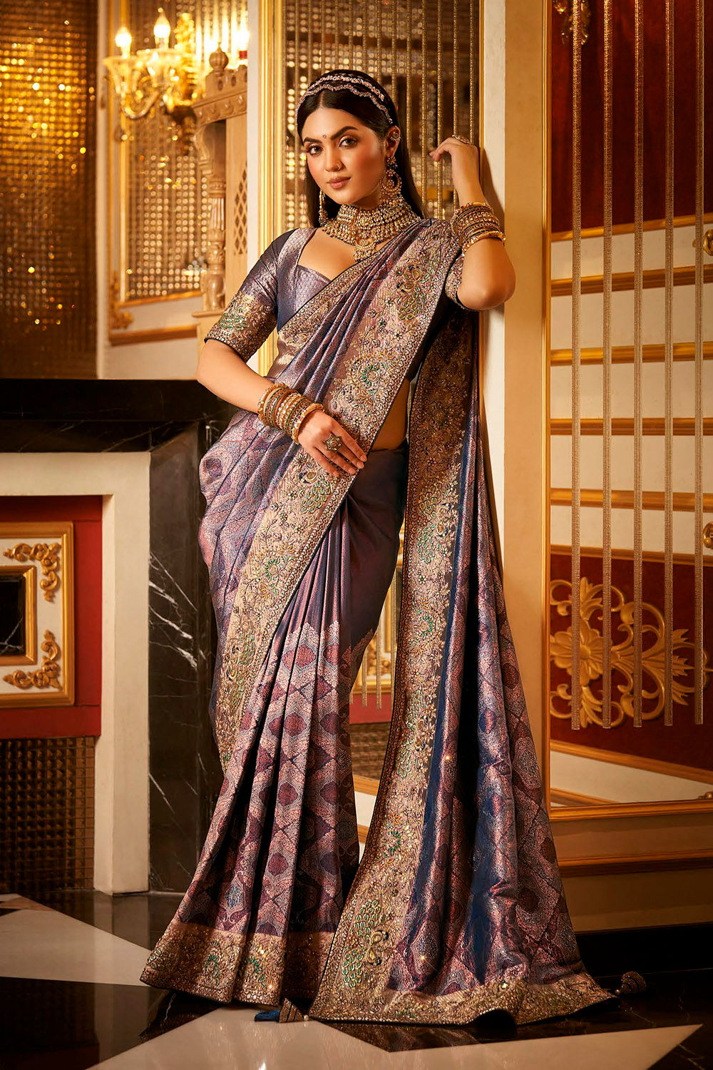 Bridal Kanjivaram Silk Saree, Latest Kanjivaram Silk Saree, Traditional Kanjivarm Saree, Designer Kanjivaram Silk Saree