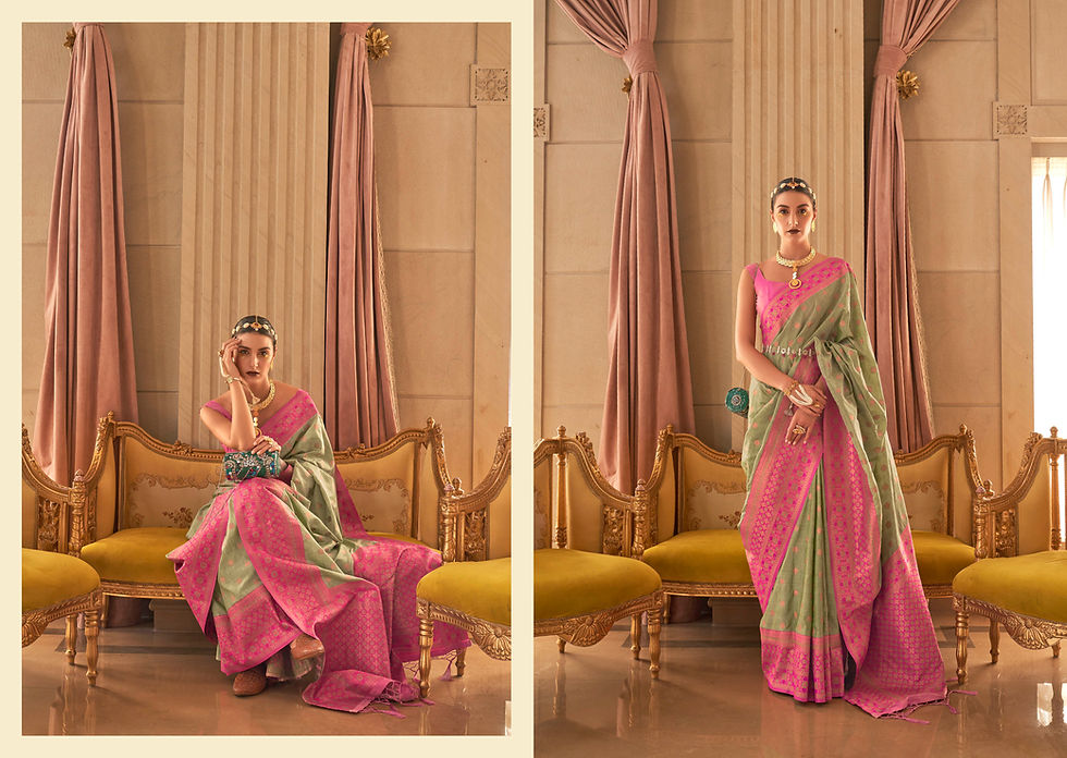 Thumbnail: Bridal Sarees, Party Wear, Bollywood, Kanjivaram Saree, Net, Lehenga, Printed, Half Sarees, Chikankari, Bandhani, Georgette,