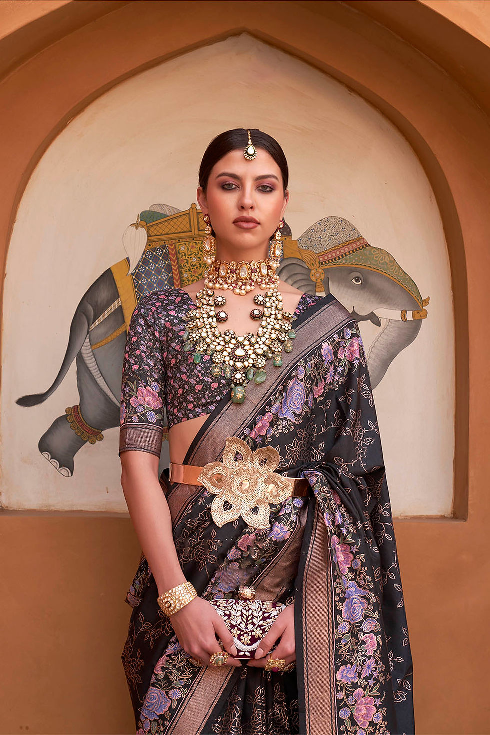 Thumbnail: Bridal Sarees, Party Wear, Bollywood, Kanjivaram Saree, Net, Lehenga, Printed, Half Sarees, Chikankari, Bandhani, Georgette,