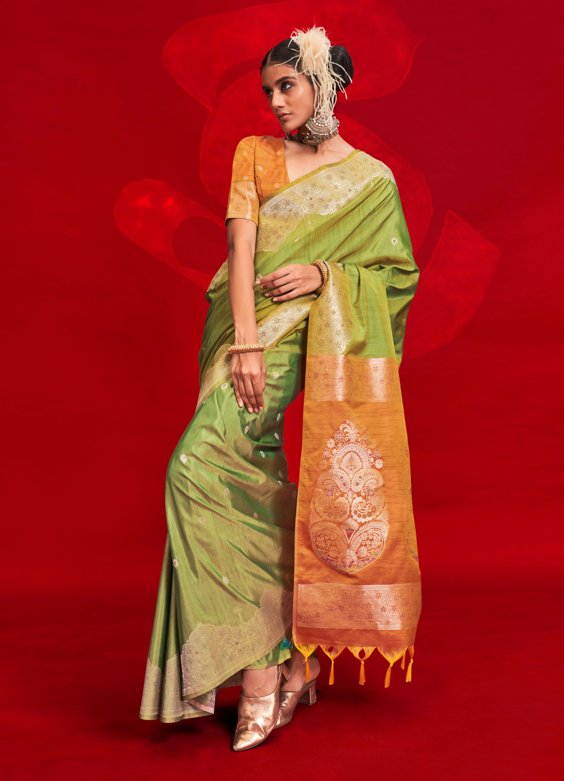 Tussar Silk Sarees, Designer Tussar Saree, Sari, Sarees for Women, Wedding Saree, Ready to Wear Sarees, Sari Gift